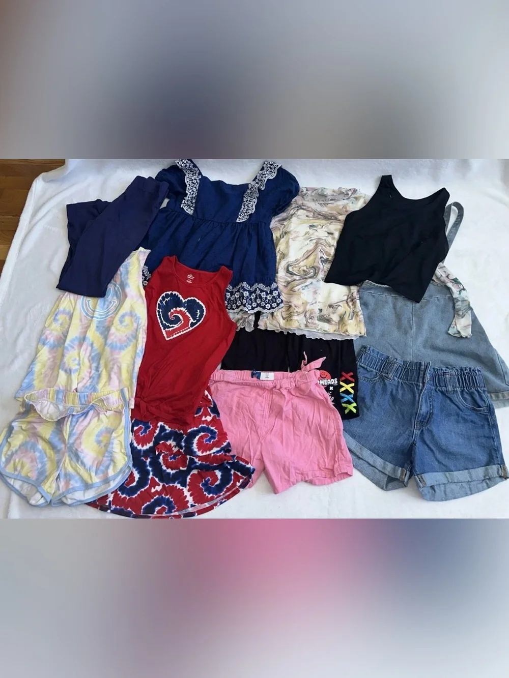 Girls Size Large Old Navy Cat & Jack Shabby Chic Outfit Lot 12 Pieces Skirt